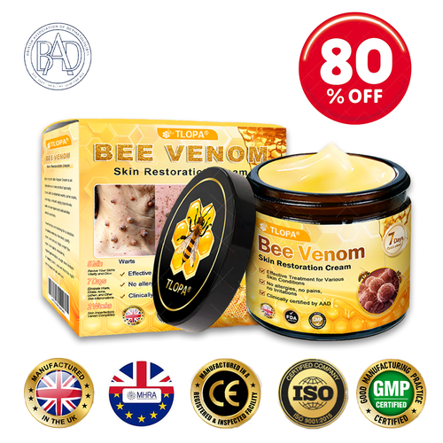 MHRA Approved: TLOPA® Bee Venom Skin Restoration Cream — 🔥Limited Time 80% OFF🔥