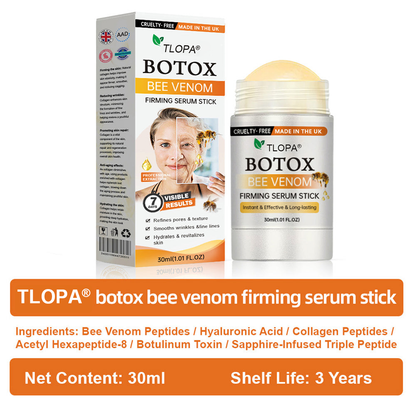 𝐌𝐚𝐝𝐞 𝐢𝐧 𝐁𝐫𝐢𝐭𝐚𝐢𝐧 👩‍⚕️𝗧𝗟𝗢𝗣𝗔® Botox Bee Venom Firming Serum Stick🎁Firm Skin, Defy Aging 🤍🤍